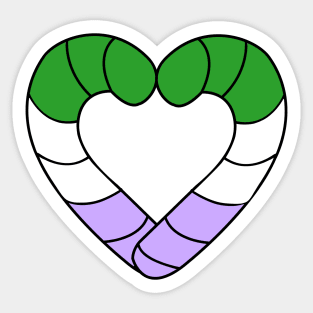 Candy Cane Pride Sticker